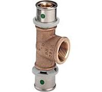Viega Sanfix-P Té 631697 32 x Rp 2000 /2 x 32 mm, avec SC-Contur, bronze