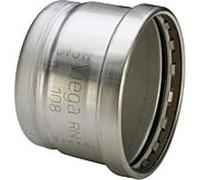 Viega Sanpress bouchon d'étanchéité Inox 557904 88,9 mm, acier inoxydable, SC-Contur