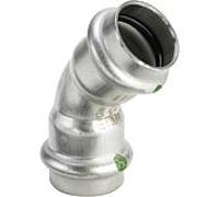 Viega Sanpress Inox 435363 42mm, 45 degrés, acier inoxydable, SC-Contur