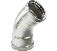 Viega Sanpress Inox XL 482671 108 mm, 45 °, acier inoxydable, SC-Contur