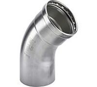 Viega Sanpress Inox XL coude 482701 108 mm, 45 °, acier inoxydable, SC-Contur