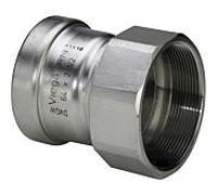Viega Sanpress Inox XL 619961 76, 2000 mm x Rp 2 2000 / 2, acier inoxydable, polygone, SC-Contur