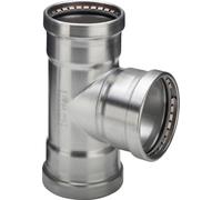Viega Sanpress Inox XL-T-piece 482756 88,9 x 76, 2000 x 88,9 mm, acier inoxydable, SC-Contur