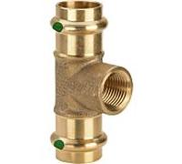 Viega Sanpress T-piece 115630 15 x Rp 1/2 x 15 mm, bronze à canon ou bronze au silicium, SC-Contur