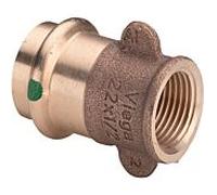 Viega Sanpress Übergangsstück 287016 15 mm x Rp 2000 / 2, bronze ou silicium bronze, SC-Contur