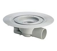 Viega sol Advantix corps de base 285043 DN 100, plastique gris, écoulement horizontal, sans accessoire