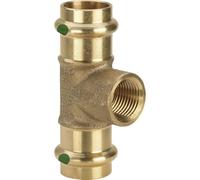 Viega Té Sanpress 313968 28 x Rp 3/4 x 28 mm - bronze à canon ou bronze au silicium - SC-Contur