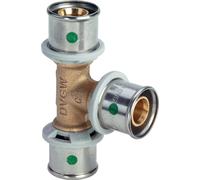 Viega Té en P Sanfix Fosta Sanfix, d1 63, d2 63, d3 63 bronze rouge modèle 2118,