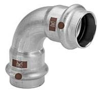 Viega Arc Temponox 809683 42 mm, 90 degrés, acier, antirouille, SC-Contur