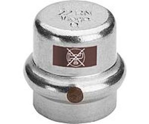 Viega Temponox Kappe 811952 15 mm, acier inoxydable, SC-Contur