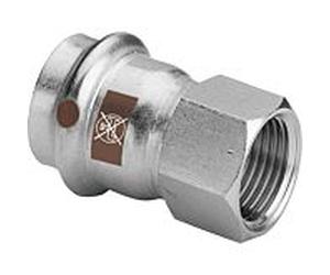 Viega Temponox Übergangsstück 811846 35 mm x Rp 2000 , acier inoxydable, filetage Rp, SC-Contur