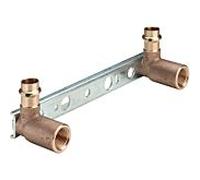 Viega Unité de montage Sanpress 124502 15 mm x Rp 2000 / 2 x 45 x 150/200 mm, bronze à canon ou silicium, SC-Contur