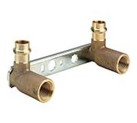 Viega Unité de montage Sanpress 135119 15 mm x Rp 2000 / 2 x 45 x 80/100 mm, bronze, SC-Contur