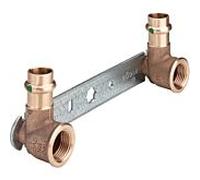 Viega Unité de montage Sanpress 308681 15 mm x Rp 2000 / 2 x 150 mm, bronze à canon ou silicium, SC-Contur