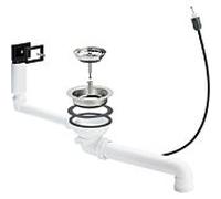 Viega vanne de vidange 678562 G 2000 2000 / 2, plastique blanc , avec blanc câble Bowden
