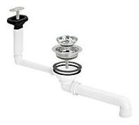 Viega vanne de vidange 699864 G 2000 2000 / 2, plastique blanc , sans blanc câble Bowden, trop-plein horizontal