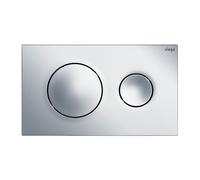 Plaque de commande double touche - chromée - Visign for Style 20 VIEGA