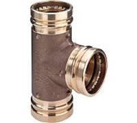 Viega Sanpress XL-T-pièce 354404 88,9 x 54 x 88,9 mm, bronze