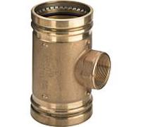 Viega Sanpress XL-T-pièce 354596108 x Rp 3/4 x 108 mm, bronze, SC-Contur