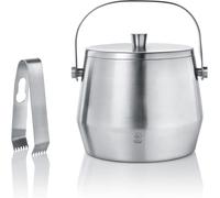 Vienne - Seau à glaçons à double paroi - 1 litre - Avec couvercle et pince - Acier inoxydable. Cubo de hielo con pinzas de acero inoxidable