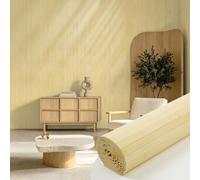 Vieshful Lot de 4 Panneau Mural en Bambou Naturel (40 x 240cm), Revêtement Mural Flexible pour Décoration Intérieure, Tasseaux Bois pour Îlot de Cuisine, Salon & Relooking de Meubles DIY Naturel