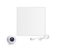 Viesta CF360 60x60 cm panneau de chauffage infrarouge 360 watts Crystal Carbon radiateur mural blanc + Viesta TH20 Thermostat