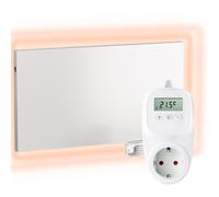 Viesta H700 Chauffage Infrarouge - Blanc, 700 Watts, sans Cadre + Thermostat WIFI TH12