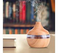 VIFER 300ml Diffuseur Huiles Essentielles, Humidificateur d'air Chambre Electrique USB Arôme Diffuseur Ultrasonique avec 7 LED de Couleur pour Hambre Maison Yoga Bureau Spa