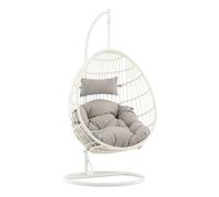 Viga Chaise de jardin suspendue, blanc, gris.