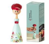 Vigar brosses à vaisselle en forme de poupée, rouge et bleu 7,5 x 7,5 x 24,5 cm