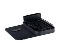 VIGAR - Égouttoir à Vaisselle sur évier - 42,5 x 34,5 x 12 cm - Modèle Zeroline - pour égoutter Les Assiettes et Les Couverts - Égouttoir à Vaisselle en Plastique - Noir