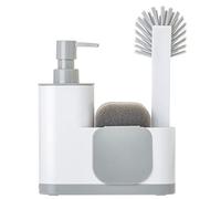 VIGAR Monobloc Set d'évier 4 pièces de couleur blanche, 350 ml, plastique, gris
