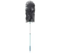 Vigar - Plumeau - Nettoyant Meubles Hauts et étagères - 14 x 14 x 98 cm - Modèle Static - Brosse Attrape poussière - Multi-usages - Manche télescopique - Gris et Bleu
