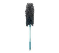 Vigar - Plumeau - Nettoyer Les Meubles Hauts et tablettes - 14 x 14 x 98 cm - Modèle Static - Brosse à poussière Polyvalente - Poignée télescopique - Noir et Bleu