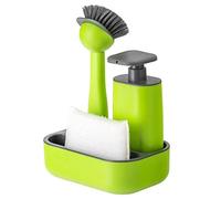 VIGAR Set évier avec Distributeur de Savon ABS, Vert, 19 x 13 x 26,5 cm