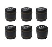 Vigcebit 6 pièces Serrure de Bouteille de vin, Serrure à Combinaison pour vin Liqueur Bouteilles de vin Serrure numérique, pour vin Liqueur WHI (diamètre de la Bouche de la Bouteille : 26 mm 28 m)