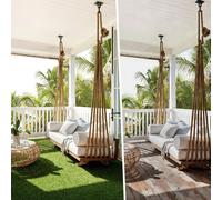 Vigevee : Dalles de gazon synthétique clipsables, 30x30 cm, 110 pièces (10 m²) – Dalles pour terrasses et balcons avec système de drainage, aspect réaliste et montage facile, pour intérieur et extérie
