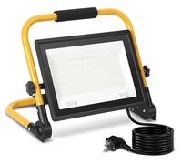 Vigevee, lot de 5 projecteurs LED de construction de 100W, 8000lm, 6500K, éclairage puissant avec trépied et câble de 3 mètres, pour travaux de construction, industrie, extérieur, lumière blanche froi