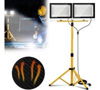 Vigevee, projecteur LED d'extérieur, 200W, 20000 lumens, lampe de travail LED étanche IP66, projecteur de chantier robuste avec support pivotant, idéal pour l'extérieur, l'atelier, les travaux de réno
