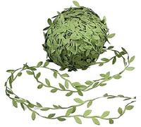 Vignes Artificielles Ruban Feuille,Lierre Artificielle Plantes Guirlande Vigne 2 Rouleaux Feuilles Vertes Ruban Faux Guirlande de Feuilles de Lierre pour la décoration de Mur de Mariage de Bricolage