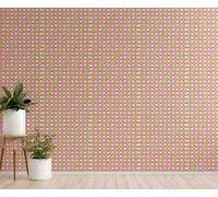 Vignette Murale Douche Rose Fraise Impermeable Salle de Bain Douillet | Decor mural anti-UV, couleurs qui ne deteignent pas. Format : 45x1200 cm. S'adapte a la porte, au mur et au meuble.