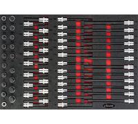 VIGOR Assortiment de douilles V4727 Nombre d'outils : 62