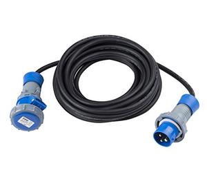 Vigor Blinky 35560-20 Industrie Rallonge mâle/mâle IP67-220, 30 m, Bleu