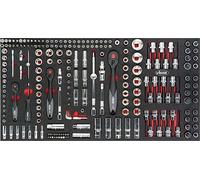 Vigor Coffret d'outils de douilles, Nombre outils : 219, 6,3-12,5 mm (1/4-1/2 "), 1 pièce, v4586