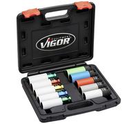 Vigor Douille pour perceuse à percussion carré, 1/2\ (12.5 mm) 10 pièces V6312/10