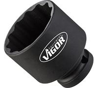 Vigor Entraînement 12,5 = 1/2 "Profil de douille à 6 pans, courte, extérieur-Force ∙ Largeur Clé : 36 ∙ Longueur totale : 50 mm, 1 pièce, v4478