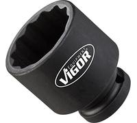 Vigor Entraînement à 4 pans intérieur 12,5 = 1/2 pouce, court, profil hexagonal extérieur ∙ Largeur de clé : 32 ∙ Longueur totale : 50 mm, 1 pièce, V4477