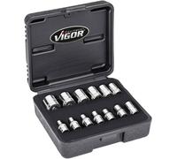 Vigor Jeu de douilles 1/4\ (6.3 mm) V7514/13