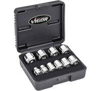 Vigor Jeu de douilles 3/8\ (10 mm) 10 pièces V7538/10