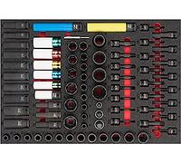 VIGOR V6811 Jeu de clés à douilles à chocs ∙10 - 36 - T10 - T40 ∙ Nombre d'outils : 80